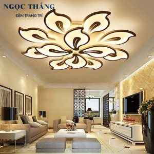 Alternative view of Đèn Mâm LED 12 Cánh Ốp Trần Hiện Đại Trang Trí Phòng Khách MO928A Ngọc Thắng (Tặng kèm remote điều khiển từ xa)