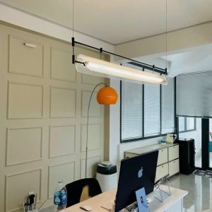 Alternative view of Đèn thả trần văn phòng trang trí bàn ăn phòng khách BH 24 Tháng Led 3 màu 35W 220V TTK89 Ngọc Thắng