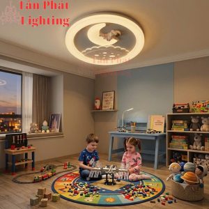 Đèn Mâm Ốp Trần 50cm Trang Trí Phòng Khách Phòng Ngủ Led 3 Màu 40W MT8806 Ngọc Thắng