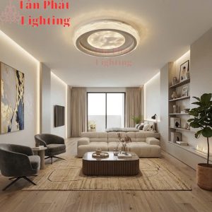 Alternative view of Đèn Mâm Ốp Trần 50cm Trang Trí Phòng Khách Phòng Ngủ Led 3 Màu 40W MT920 Ngọc Thắng Kèm Remote