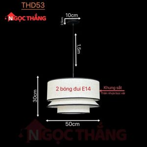 Alternative view of Đèn thả Vintage 50cm trang trí bàn ăn phòng ngủ phòng khách quán cafe THD53 Ngọc Thắng