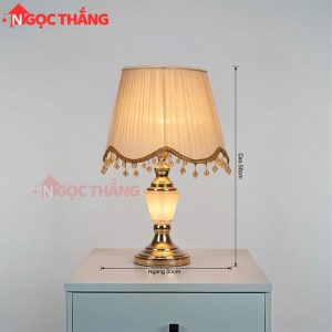 Alternative view of Đèn bàn cổ điển trang trí phòng ngủ phòng khách bàn làm việc E27 220V ĐB80759 Ngọc Thắng