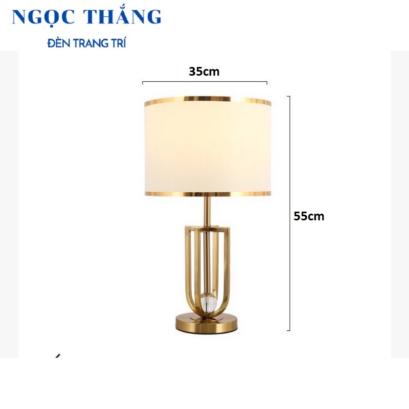 Đèn bàn phòng ngủ trang trí phòng khách bàn làm việc E27 220V ĐB5100A Ngọc Thắng - Ảnh 2