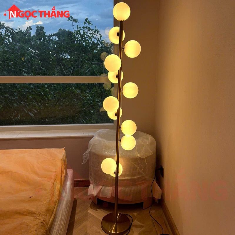 Đèn Cây Đứng Đọc Sách 12 Bóng Trang Trí Phòng Khách Phòng Ngủ DD33T12 Ngọc Thắng