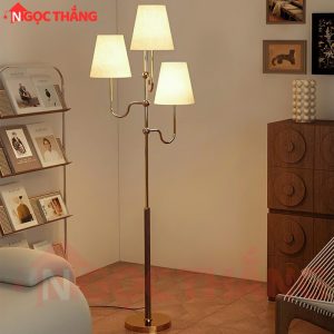 Alternative view of Đèn Cây Đứng Cao 150cm Trang Trí Phòng Khách Phòng Ngủ ĐB6392C Ngọc Thắng (Kèm bóng Led vàng 12W)