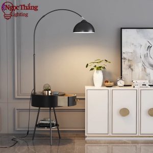 Alternative view of Đèn Cây Đứng Đọc Sách Đèn Sàn Có Học Tủ Sạc USB Và Sạc Không Dây Trang Trí Phòng Khách Phòng Ngủ DC727 Ngọc Thắng