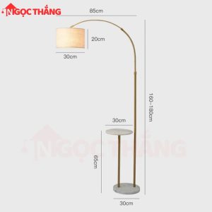 Alternative view of Đèn Cây Đứng Đọc Sách Trang Trí Phòng Khách Phòng Ngủ ĐB6321 Ngọc Thắng (Kèm một bóng Led 12W)