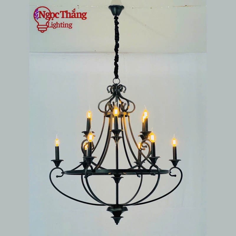 Đèn Chùm Phòng Khách Phong Cách Bắc Âu Cổ Điển Trang Bàn Ăn DC30 E14 220V Ngọc Thắng