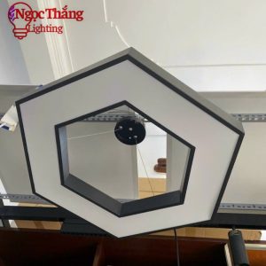 Alternative view of Đèn thả trần văn phòng 60cm hình tròn hình lục giác ánh sáng trắng 48W 220V MS01 Ngọc Thắng