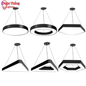 Alternative view of Đèn thả trần văn phòng 60cm hình tròn hình lục giác ánh sáng trắng 48W 220V MS01 Ngọc Thắng