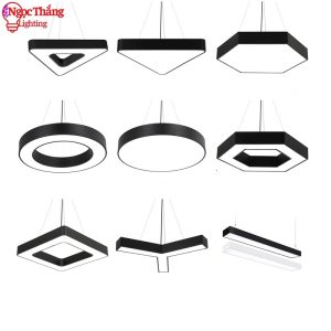 Đèn thả trần văn phòng 60cm hình tròn hình lục giác ánh sáng trắng 48W 220V MS01 Ngọc Thắng