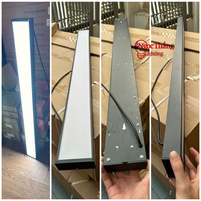 Đèn Led thả trần văn phòng siêu sáng 118cm x 10cm ánh sáng trắng 42W 220V MS118 Ngọc Thắng - Ảnh 5