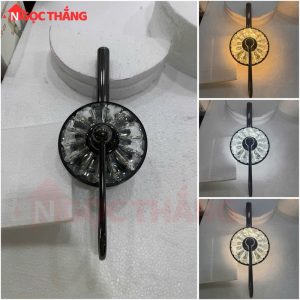 Alternative view of Đèn led treo tường ốp tường pha lê trang trí phòng khách phòng ngủ Led 3 màu GT434 220V Ngọc Thắng