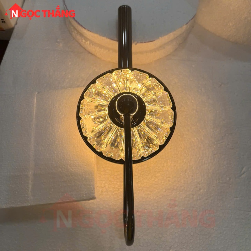 Đèn led treo tường ốp tường pha lê trang trí phòng khách phòng ngủ Led 3 màu GT434 220V Ngọc Thắng