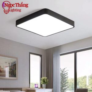 Alternative view of Đèn Mâm Ốp Trần Tròn Hiện Đại Trang Trí Phòng Khách Phòng Ngủ Led 3 Màu OP1247 Ngọc Thắng Kèm remote