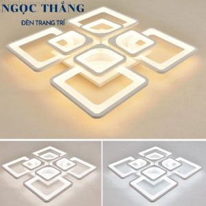 Alternative view of Đèn Mâm LED 8 Cánh Ốp Trần Hiện Đại Trang Trí Phòng Khách MT3613/4+4 Ngọc Thắng Kèm Remote