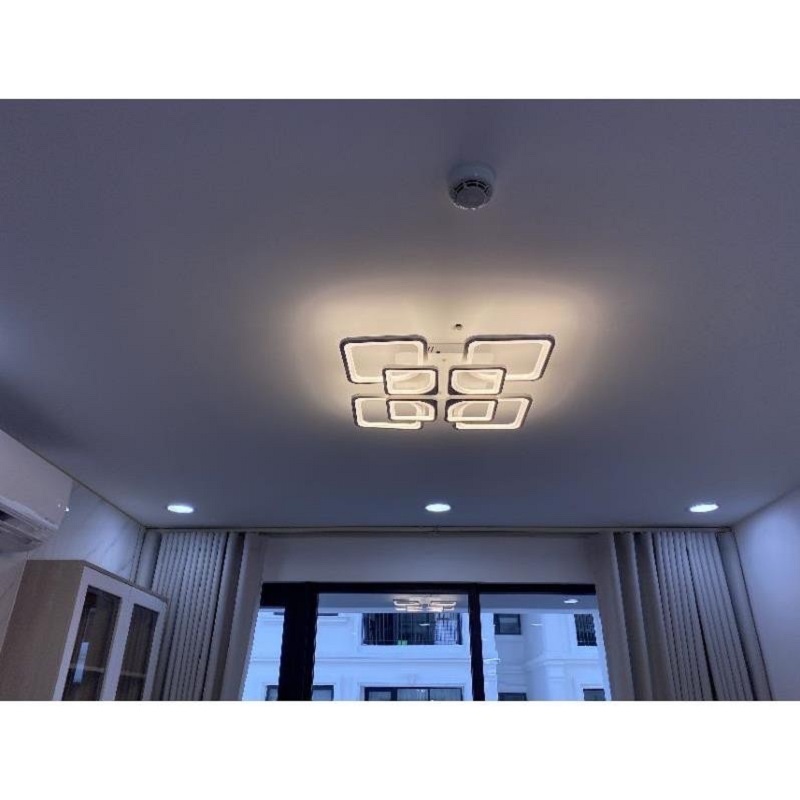 Đèn Mâm LED 8 Cánh Ốp Trần Hiện Đại Trang Trí Phòng Khách MT3613/4+4 Ngọc Thắng Kèm Remote - Ảnh 3