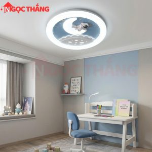Đèn Mâm Ốp Trần 50cm Trang Trí Phòng Khách Phòng Ngủ Led 3 Màu 40W MT8806 Ngọc Thắng - Ảnh 3