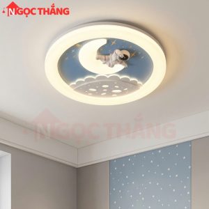 Đèn Mâm Ốp Trần 50cm Trang Trí Phòng Khách Phòng Ngủ Led 3 Màu 40W MT8806 Ngọc Thắng - Ảnh 4