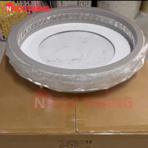 Đèn Mâm Ốp Trần 50cm Trang Trí Phòng Khách Phòng Ngủ Led 3 Màu 40W MT920 Ngọc Thắng Kèm Remote - Ảnh 5