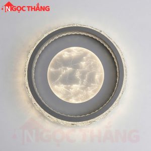 Đèn Mâm Ốp Trần 50cm Trang Trí Phòng Khách Phòng Ngủ Led 3 Màu 40W MT920 Ngọc Thắng Kèm Remote - Ảnh 6