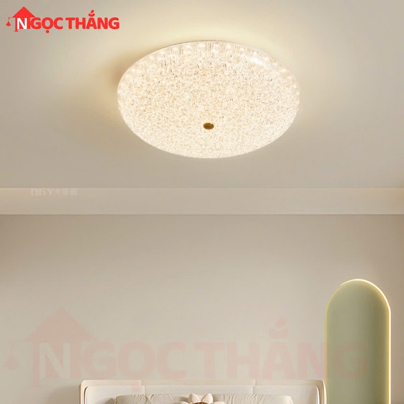 Đèn Mâm Ốp Trần Phòng Khách Trang Trí Phòng Ngủ Led 3 Màu 48W MT973 Ngọc Thắng (Kèm Remote) - Ảnh 5