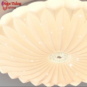 Alternative view of Đèn Ốp Trần Hoa Tròn 50cm Trang Trí Phòng Khách Phòng Ngủ Led 3 Màu OP1237 Ngọc Thắng