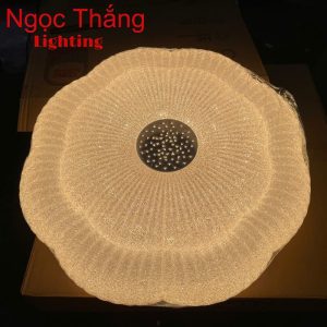 Alternative view of Đèn Ốp Trần Hoa Tròn 50cm Trang Trí Phòng Khách Phòng Ngủ Led 3 Màu OP1266 Ngọc Thắng