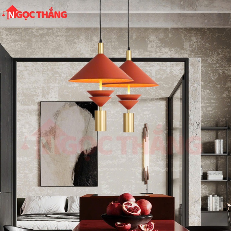 Đèn thả hình nón trang trí quán cà phê phòng ngủ bàn ăn quầy bar 220V THD62 Ngọc Thắng