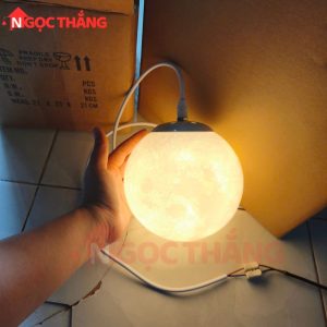 Đèn thả mặt trăng 15cm 20cm 25cm 30cm trang trí phòng ngủ bàn ăn Led 3 màu 12W 220V THD20 Ngọc Thắng - Ảnh 23