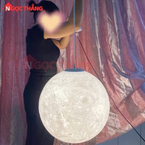 Alternative view of Đèn thả mặt trăng 15cm 20cm 25cm 30cm trang trí phòng ngủ bàn ăn Led 3 màu 12W 220V THD20 Ngọc Thắng