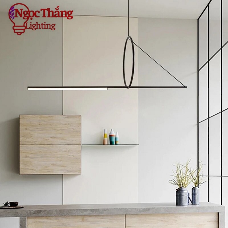 Đèn thả trần hiện đại 120cm trang trí bàn ăn phòng khách phòng ngủ ánh sáng vàng TTK121 Ngọc Thắng