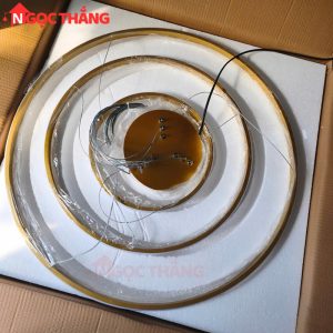 Alternative view of Đèn thả 3 vòng Led 30-50-70 trang trí phòng khách bàn ăn Led 3 chế độ màu THD7087 Vàng Ngọc Thắng