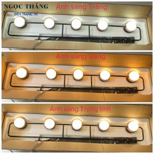 Alternative view of Đèn thả 5 bóng trang trí bàn ăn phòng khách Bảo Hành 24 tháng THD63N5 Ngọc Thắng Kèm Remote