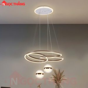 Alternative view of Đèn thả trần bàn ăn Ø50cm trang trí phòng khách Led 3 chế độ màu T303 Ngọc Thắng