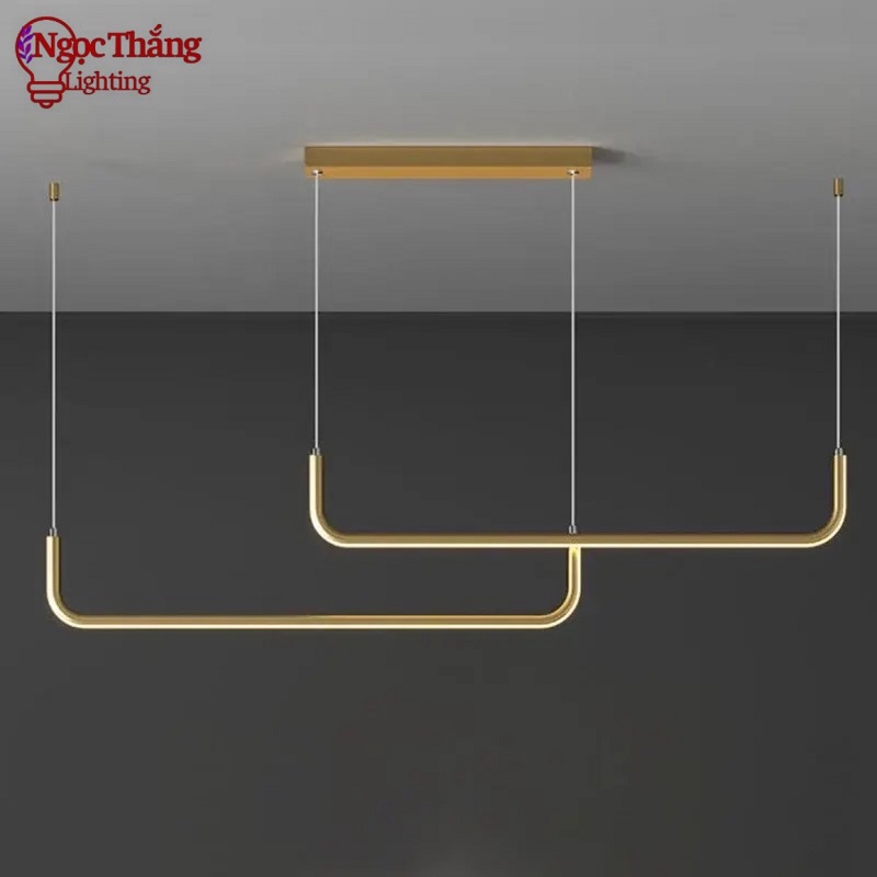 Đèn thả trần bàn ăn 2 CÁCH TREO trang trí phòng khách Led 3 màu 42W 220V THD144 Ngọc Thắng - Ảnh 5