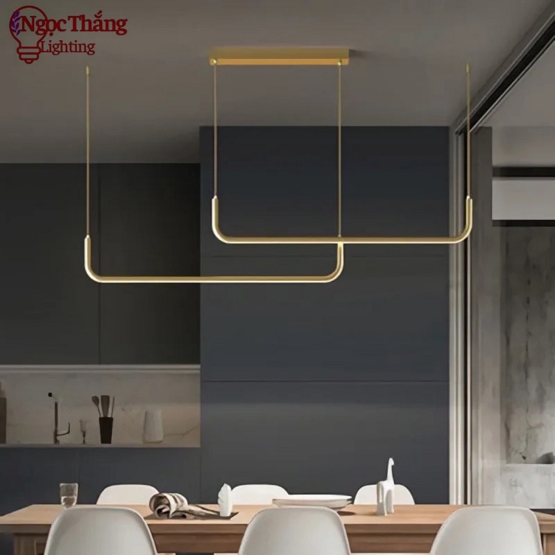 Đèn thả trần bàn ăn 2 CÁCH TREO trang trí phòng khách Led 3 màu 42W 220V THD144 Ngọc Thắng - Ảnh 8