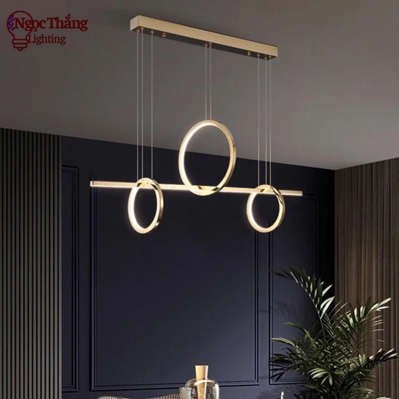 Đèn thả bàn ăn Ngang 100cm trang trí phòng khách Bảo hành 24 tháng Led 3 chế độ màu TTK119 Ngọc Thắng - Ảnh 8