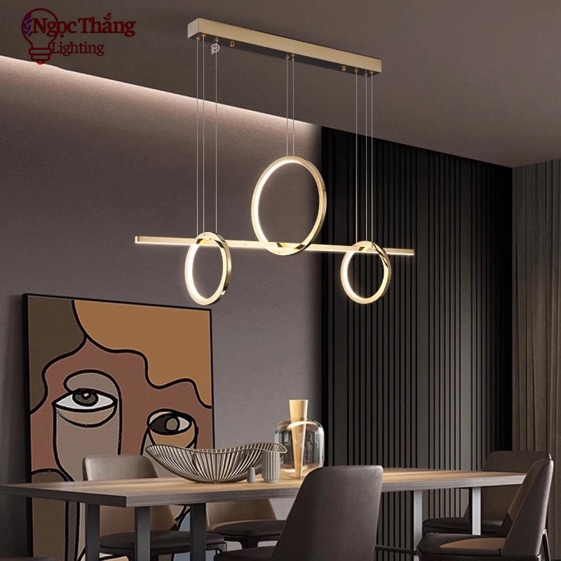 Đèn thả bàn ăn Ngang 100cm trang trí phòng khách Bảo hành 24 tháng Led 3 chế độ màu TTK119 Ngọc Thắng - Ảnh 7
