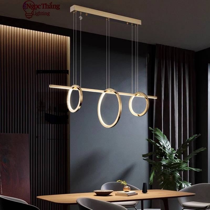 Đèn thả bàn ăn Ngang 100cm trang trí phòng khách Bảo hành 24 tháng Led 3 chế độ màu TTK119 Ngọc Thắng - Ảnh 6