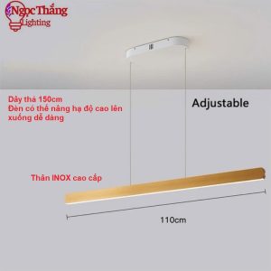 Alternative view of Đèn thả trần bàn ăn cảm ứng không chạm trang trí phòng khách quầy bar Led 3 màu THD7070L Ngọc Thắng