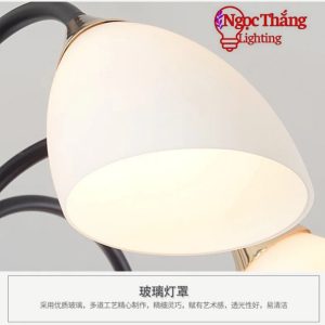 Alternative view of Đèn thả trần phòng ngủ 9 bóng trang trí phòng khách bàn ăn Led 3 chế độ màu T9139-9 Ngọc Thắng