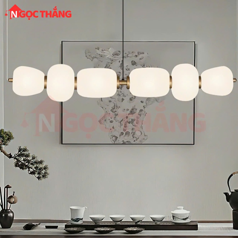 Đèn thả trần ngang 120cm trang trí bàn ăn quầy bar bàn làm việc led 3 màu 220V THD201 Ngọc Thắng - Ảnh 7