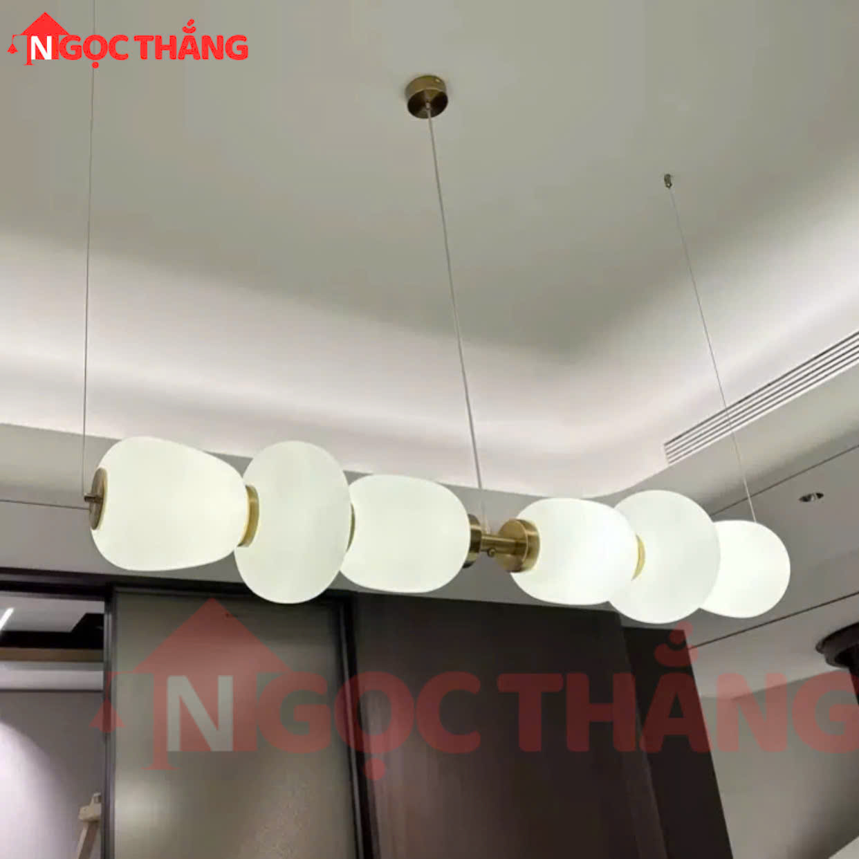 Đèn thả trần ngang 120cm trang trí bàn ăn quầy bar bàn làm việc led 3 màu 220V THD201 Ngọc Thắng - Ảnh 5