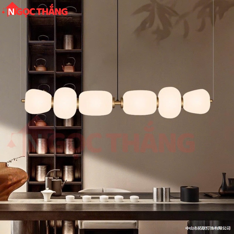Đèn thả trần ngang 120cm trang trí bàn ăn quầy bar bàn làm việc led 3 màu 220V THD201 Ngọc Thắng