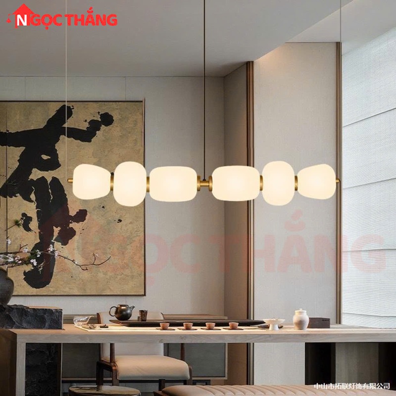 Đèn thả trần ngang 120cm trang trí bàn ăn quầy bar bàn làm việc led 3 màu 220V THD201 Ngọc Thắng - Ảnh 3