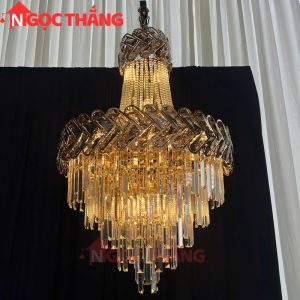 Alternative view of Đèn thả trần pha lê cao 90cm trang phí phòng khách nhà hàng khách sạn trong nhà 156W 220V TPL88450T60 Tân Phát