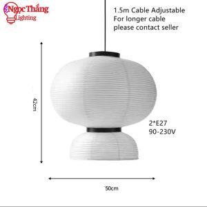 Alternative view of Đèn thả phong cách Nhật Bản trang trí bàn ăn quán cafe phòng khách phòng ngủ THD88 Ngọc Thắng