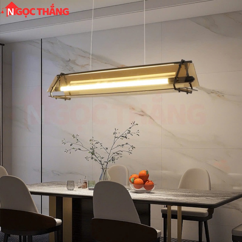 Đèn thả trần bàn ăn Ngang 100cm trang trí phòng làm việc quán cà phê 220V TTK95 Ngọc Thắng