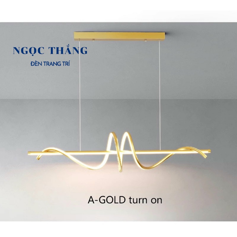 Đèn Thả Trần Ngang 100cm Trang Trí Phòng Khách Bàn Ăn Led 3 Chế Độ Màu T056C Ngọc Thắng Kèm Remote - Ảnh 3